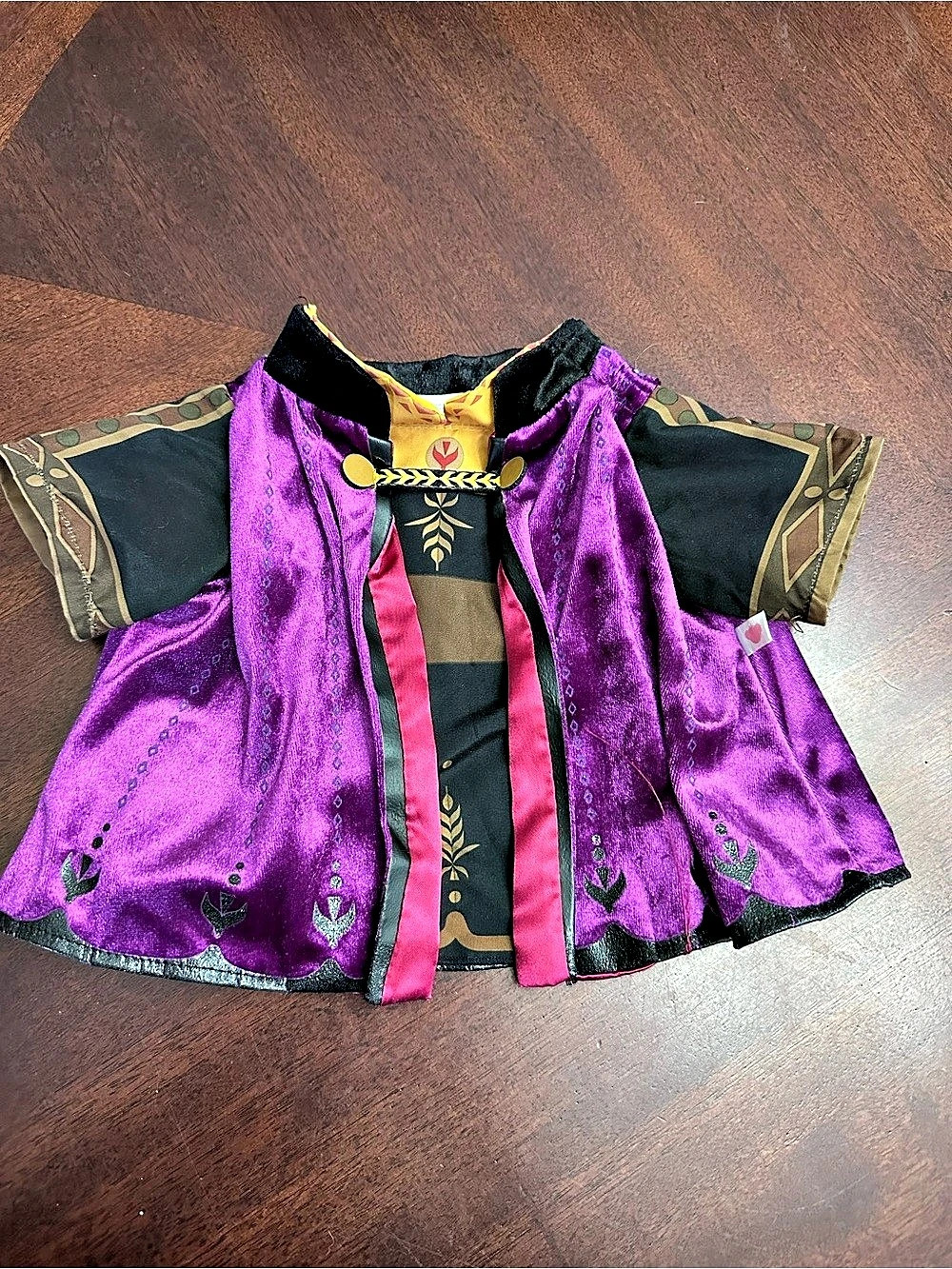 Build-A-Bear Disney Frozen 2 Princess Anna Purple Dress Travel Cape Clothes